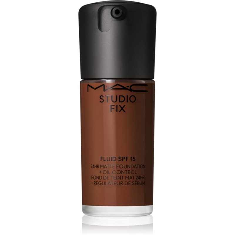 MAC Cosmetics Studio Fix Fluid SPF 15 24HR Matte Foundation + Oil Control ματ μεικ απ SPF 15 απόχρωση NW55 30 ml