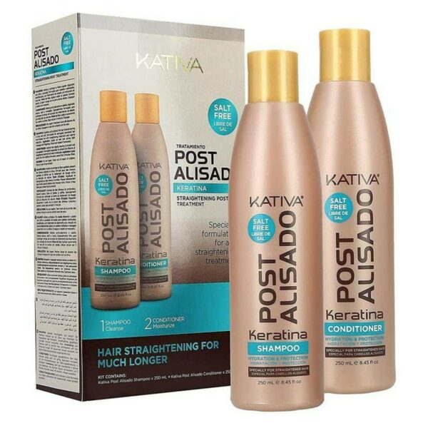 Kativa Keratin Post Alisado Kit (Shampoo 250ml & Conditioner 250ml)