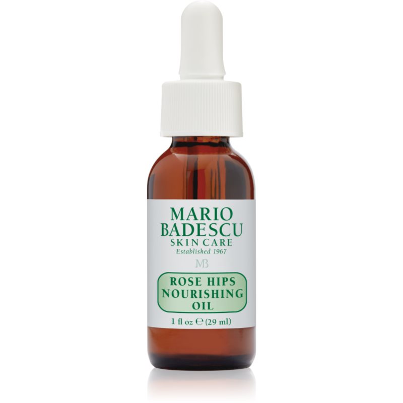 Mario Badescu Rose Hips Nourishing Oil αντιοξειδωτικός ορός προσώπου με ελαιώδη υφή με έλαιο αγριοτριανταφυλλιάς 29 μλ