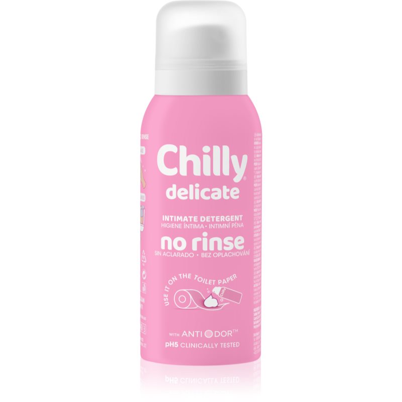 Chilly Delicate απαλός καθαριστικός αφρός για προσωπική υγεινή 100 ml