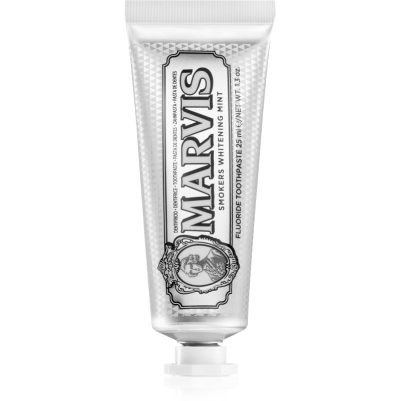 Marvis Whitening Smokers Mint λευκαντική οδοντόκρεμα για καπνιστές γεύση Mint 25 ml
