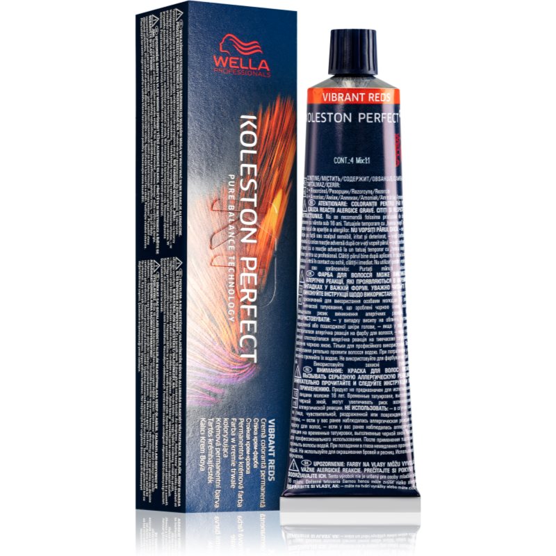 Wella Professionals Koleston Perfect ME+ Vibrant Reds μόνιμη βαφή μαλλιών απόχρωση 77/43 60 ml