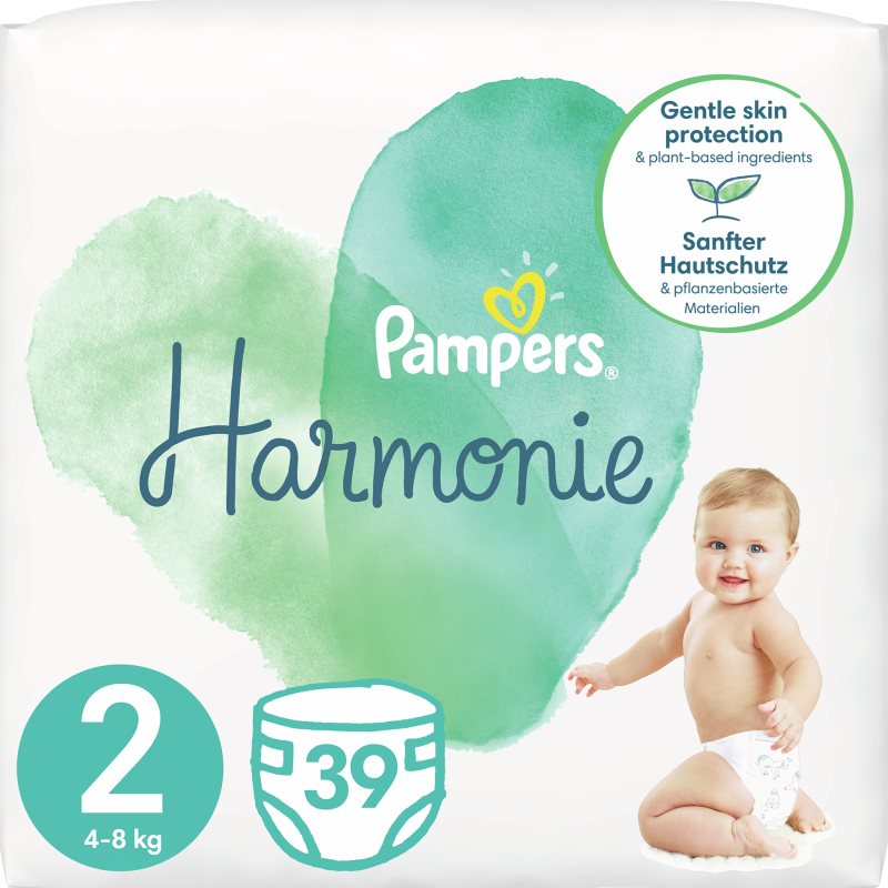Pampers Harmonie Size 2 πάνες μίας χρήσης 4 – 8 kg 39 τμχ