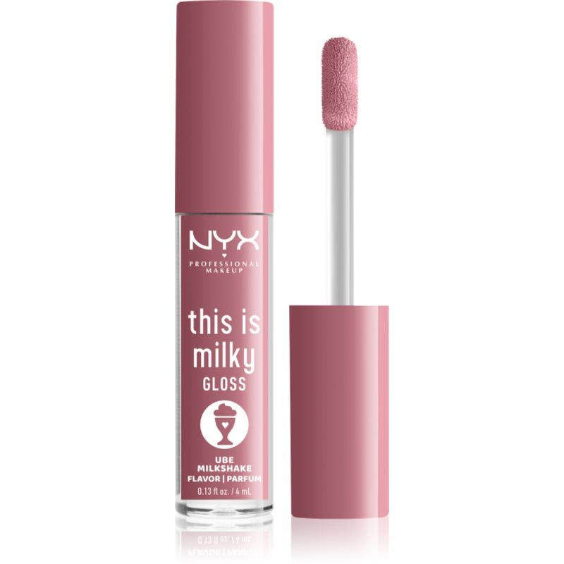 NYX Professional Makeup This is Milky Gloss Milkshakes ενυδατικό λιπ γκλος με άρωμα απόχρωση 11 Ube Milkshake 4 ml