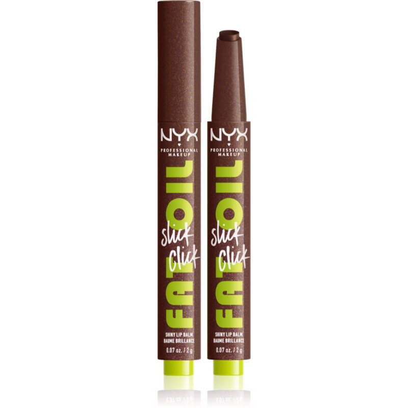 NYX Professional Makeup Fat Oil Slick Click βάλσαμο για τα χείλη με χρώμα απόχρωση 12 Trending Topic 2 γρ