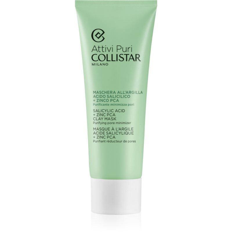 Collistar Attivi Puri Salicylic Acid + Zinc Clay Mask μάσκα άργιλου με υαλουρονικό οξύ 75 ml