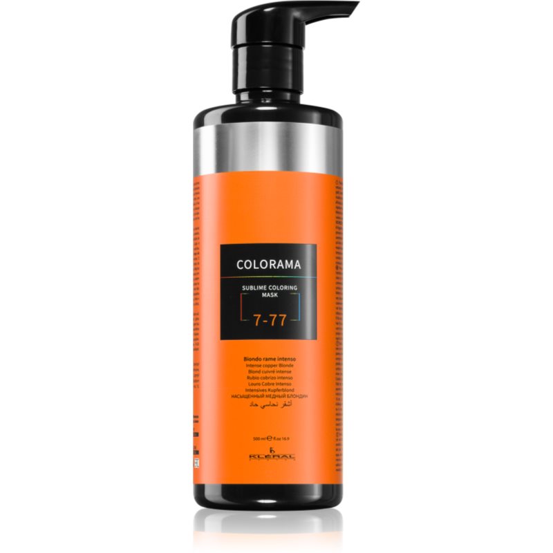 Kléral system Colorama Μάσκα με τεχνολογία bonding color για όλους τους τύπους μαλλιών Intense Copper Blond 7.77 500 ml