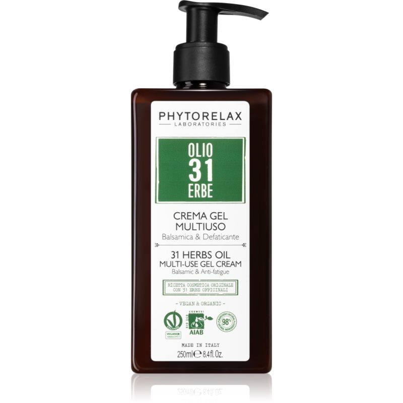 Phytorelax Laboratories 31 Herbs δροσιστική τζελ κρέμα για το σώμα και τα πόδια 250 ml