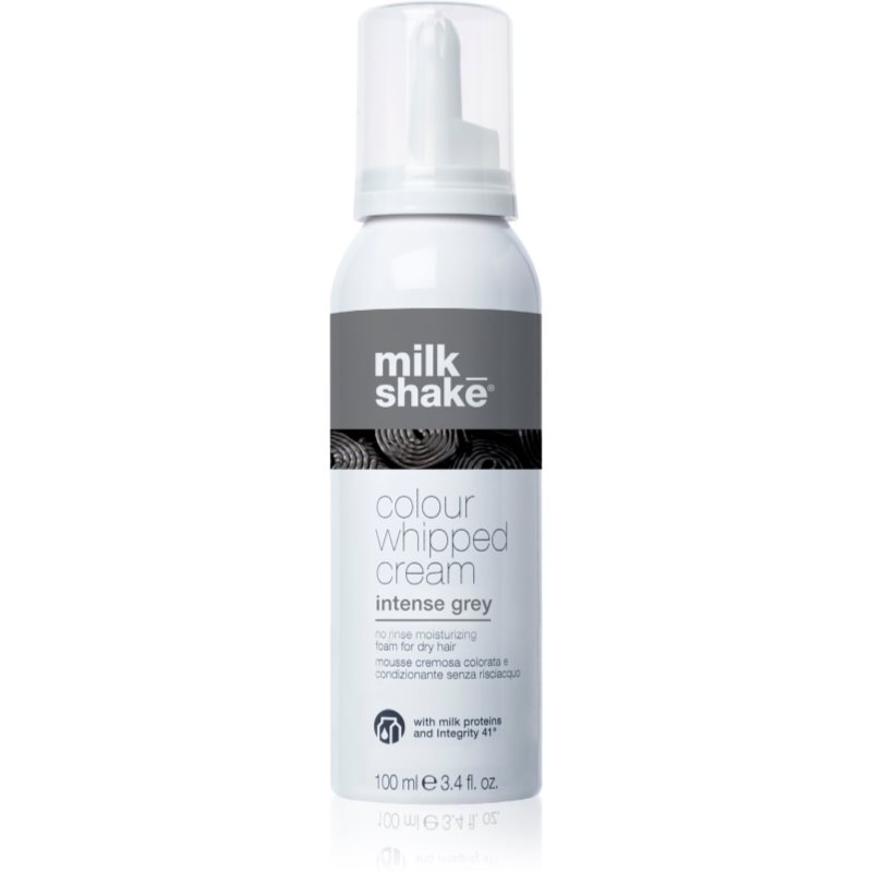 Milk Shake Colour Whipped Cream αφρός με χρώμα για όλους τους τύπους μαλλιών Intense gray 100 ml