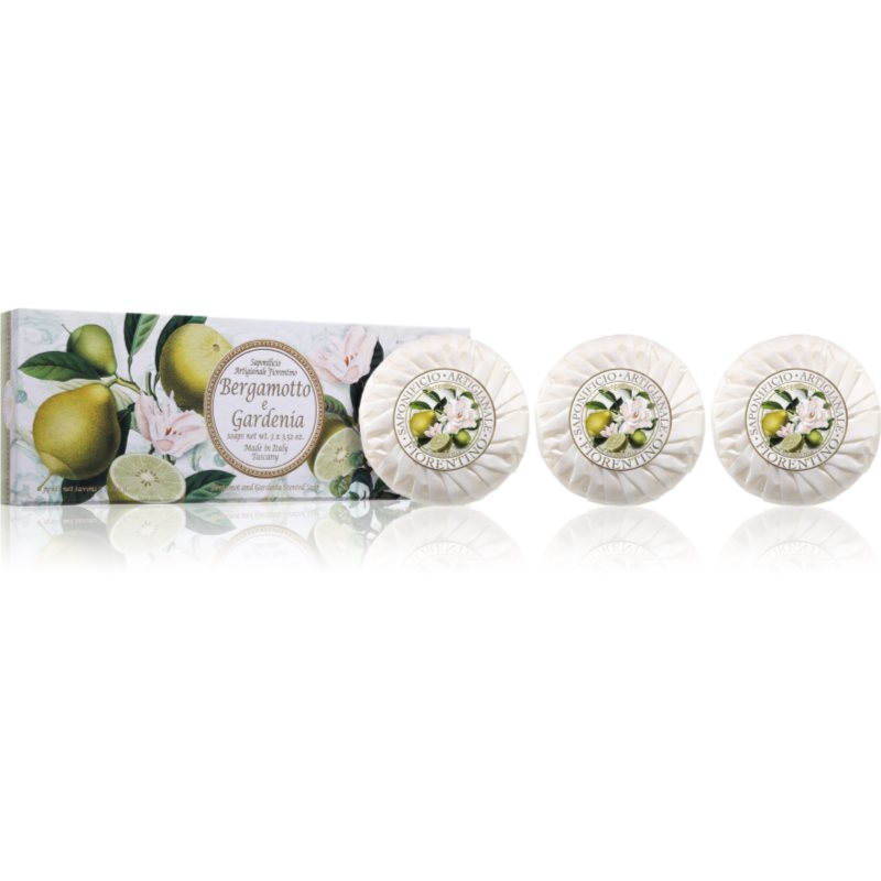 Saponificio Artigianale Fiorentino Bergamot and Gardenia Set σετ με στερεά σαπούνια