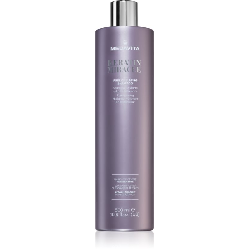 Medavita Keratin Miracle Pure Chelating Shampoo σαμπουάν για βαθύ καθαρισμό για τα μαλλιά 500 ml