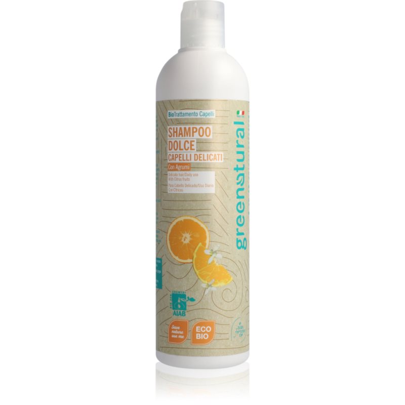 Greenatural Shampoo Citrus Fruit σαμπουάν για απαλά μαλλιά 400 ml