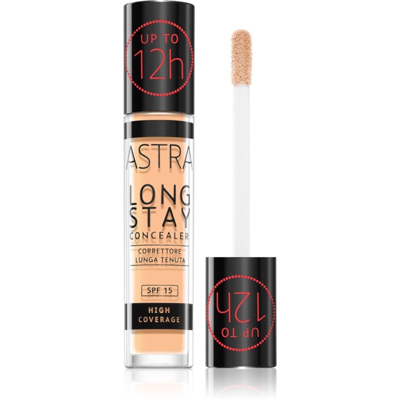 Astra Make-up Long Stay κονσίλερ με υψηλή κάλυψη SPF 15 απόχρωση 004W Sand 4,5 μλ