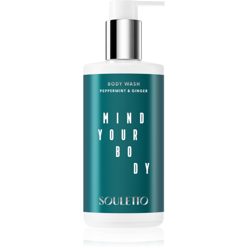 Souletto Peppermint > Ginger Body Wash χαλαρωτικό τζελ για ντους 300 ml