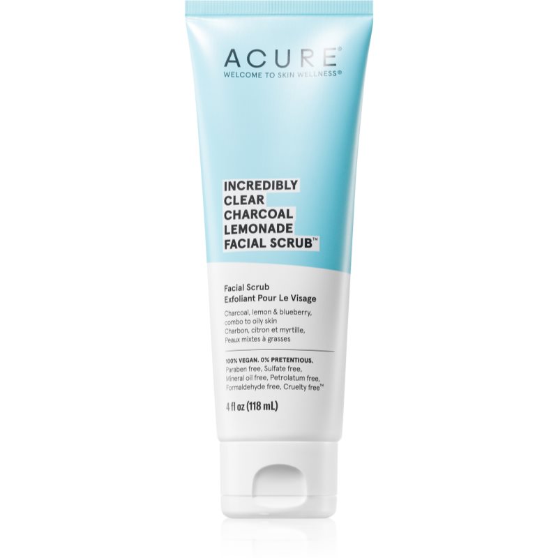 ACURE Incredibly Clear Charcoal Lemonade Scrub προσώπου 118 ml