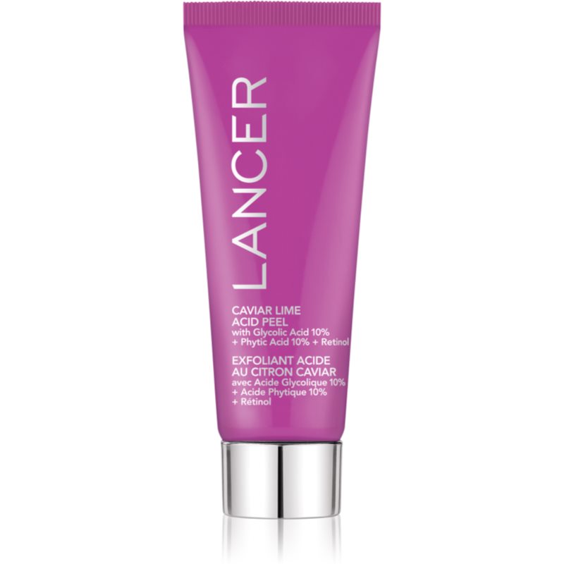 LANCER Caviar Lime Acid Peel κρεμώδης απολέπιση για λαμπρότητα και ενυδάτωση 15 ml