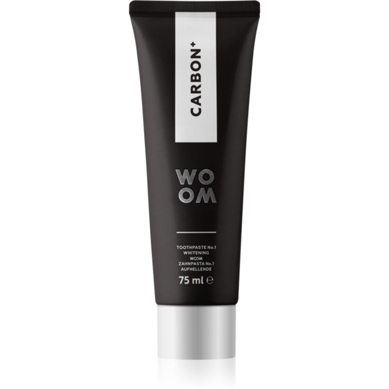 WOOM Carbon+ Toothpaste μαύρη λευκαντική οδοντόκρεμα 75 ml