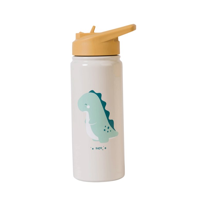 Saro Baby Thermos Bottle with Straw θερμός με καλαμάκι Sand 500 ml