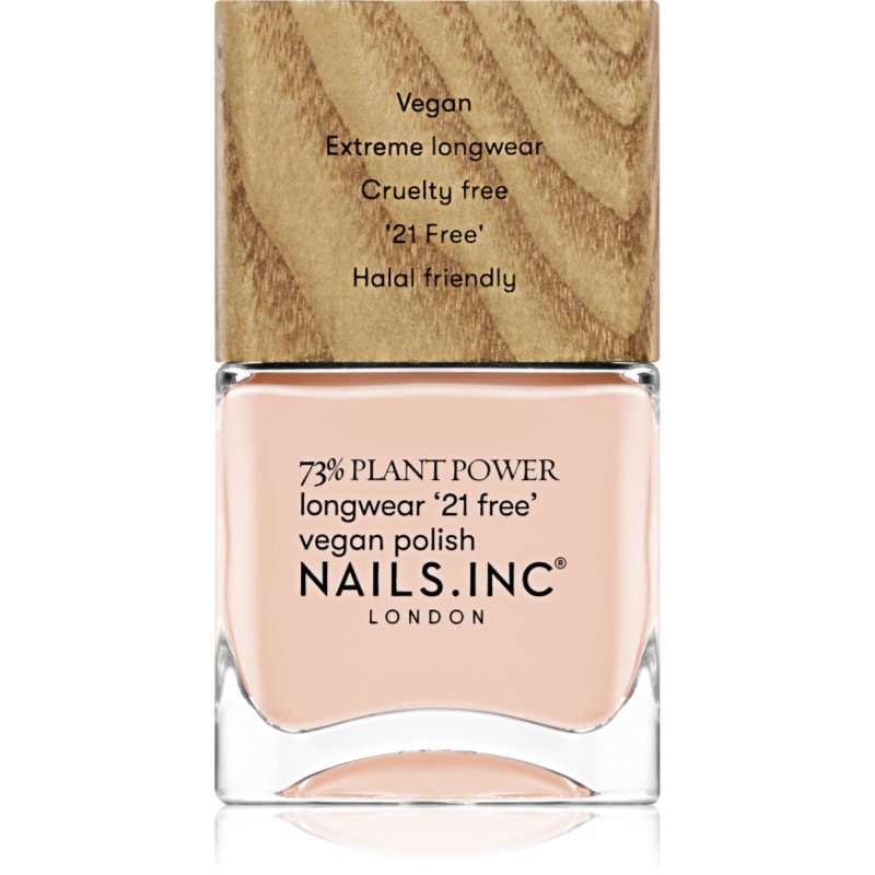 Nails Inc. Vegan Nail Polish βερνίκι νυχιών μακράς διαρκείας απόχρωση In My O-Zone 14 ml