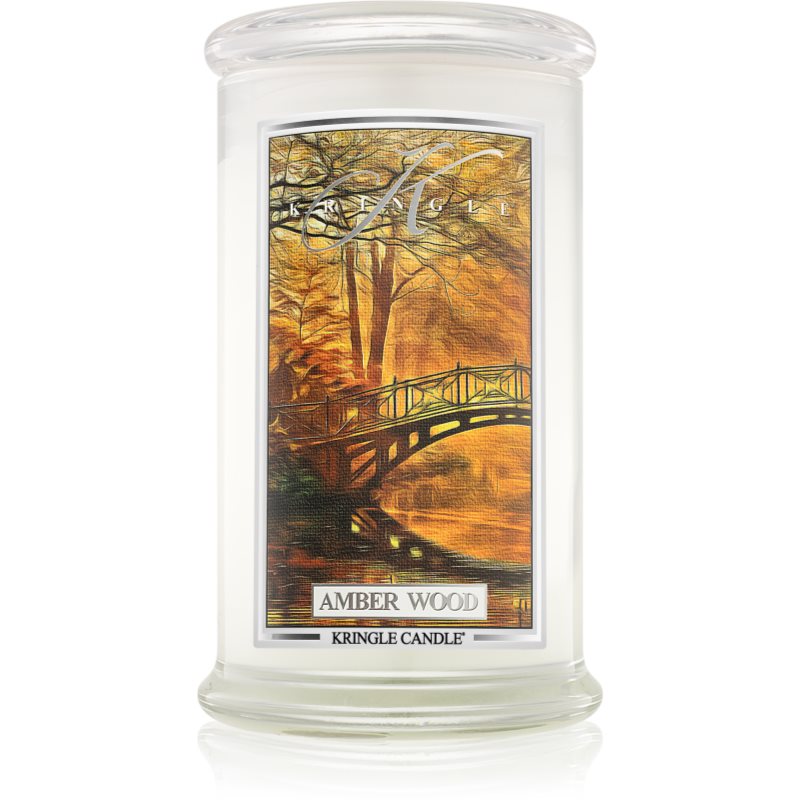 Kringle Candle Amber Wood αρωματικό κερί 624 γρ