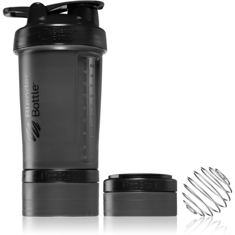 Blender Bottle ProStak Pro αθλητικό σέικερ + δοχείο χρώμα Black 650 ml
