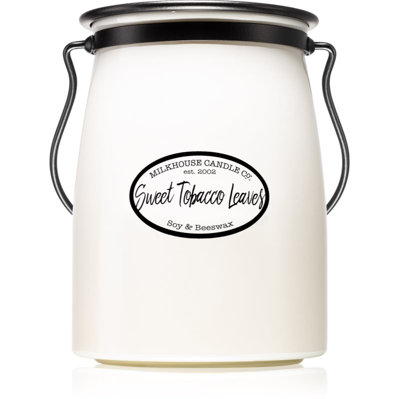 Milkhouse Candle Co. Creamery Sweet Tobacco Leaves αρωματικό κερί Butter Jar 624 γρ