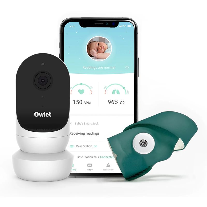 Owlet Monitor Duo Smart Sock 3 > Cam 2 Σετ για μωρά Deep Sea Green 1 τμχ