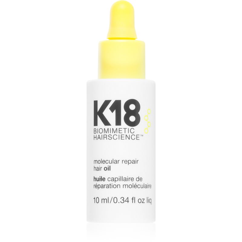 K18 Molecular Repair Hair Oil θρεπτικό ξηρό λάδι για κατεστραμμένα και εύθραυστα μαλλιά 10 ml