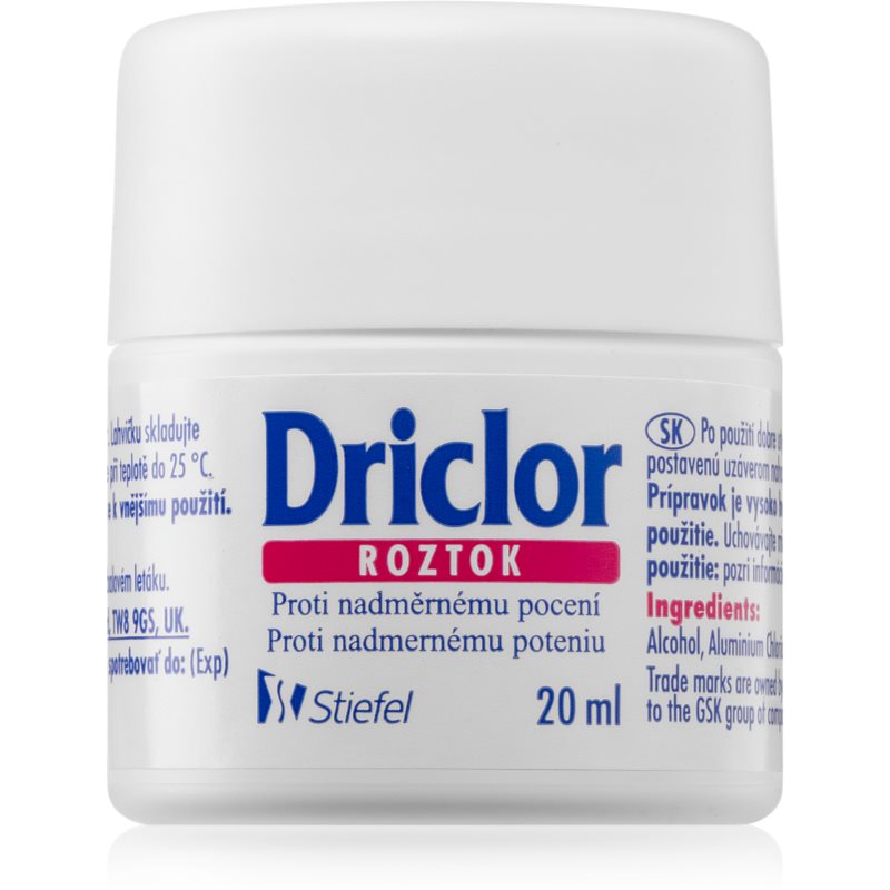 Driclor Solution αντιιδρωτικό ρολλ-ον για την αντιμετώπιση της υπερβολικής εφίδρωσης 20 ml