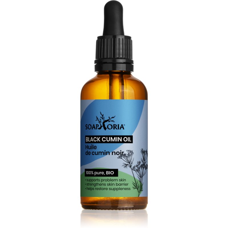 Soaphoria Organic λάδι από μαύρο κύμινο για προβληματική επιδερμίδα, ακμή 50 ml