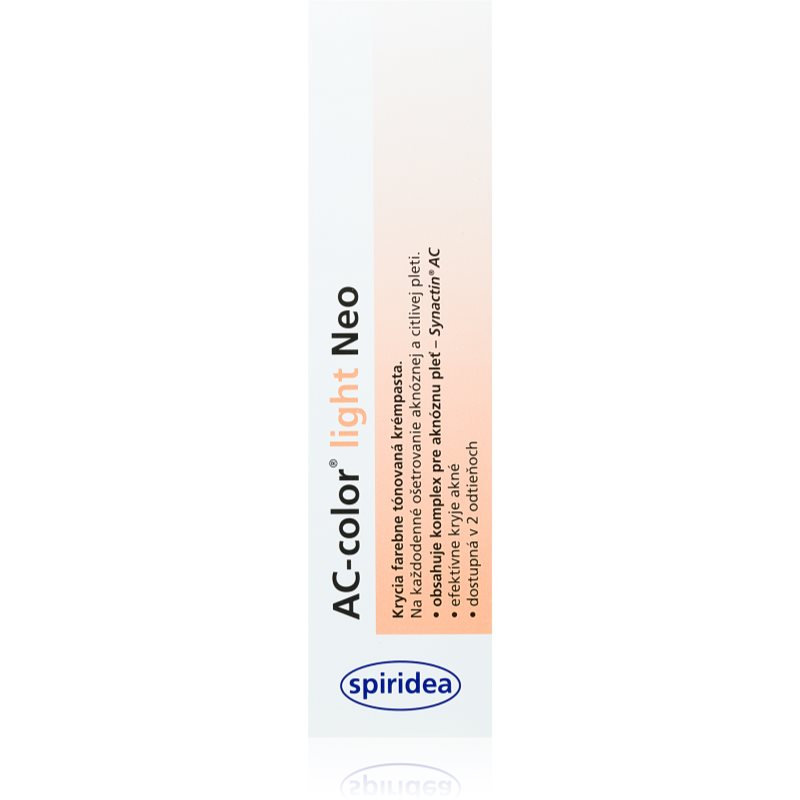 Spiridea AC-color Light Neo κρέμα με χρώμα για προβληματική επιδερμίδα, ακμή 30 γρ