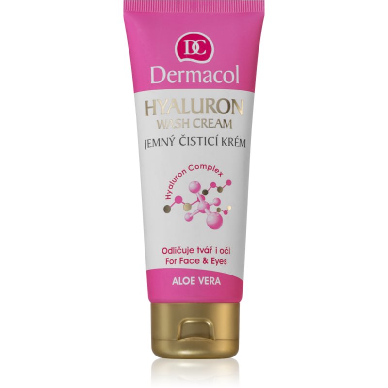 Dermacol Hyaluron απαλή καθαριστική κρέμα Για πρόσωπο και μάτια 100 μλ