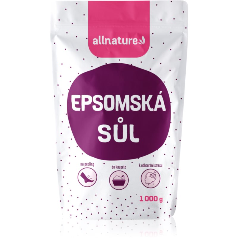Allnature Epsom salt άλατα μπάνιου 1000 γρ