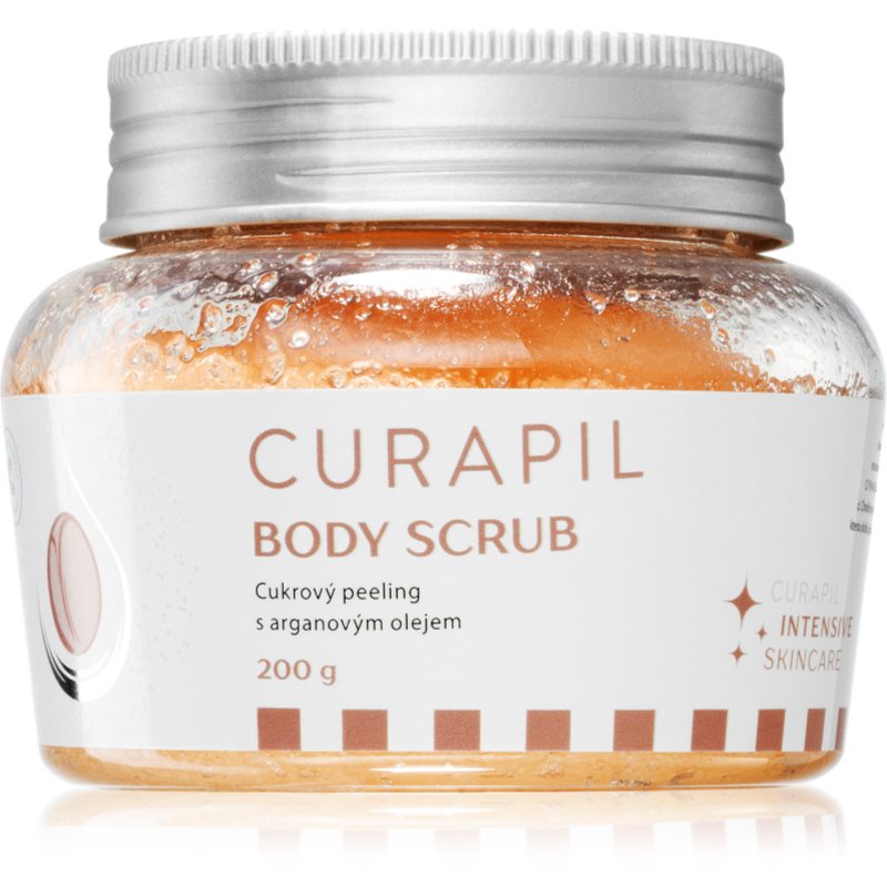 Curapil Body scrub απολέπιση ζάχαρης για το σώμα με έλαιο αργκάν 250 γρ