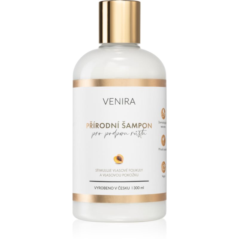 Venira Shampoo for Hair Growth φυσικό σαμπουάν με άρωμα Apricot 300 ml