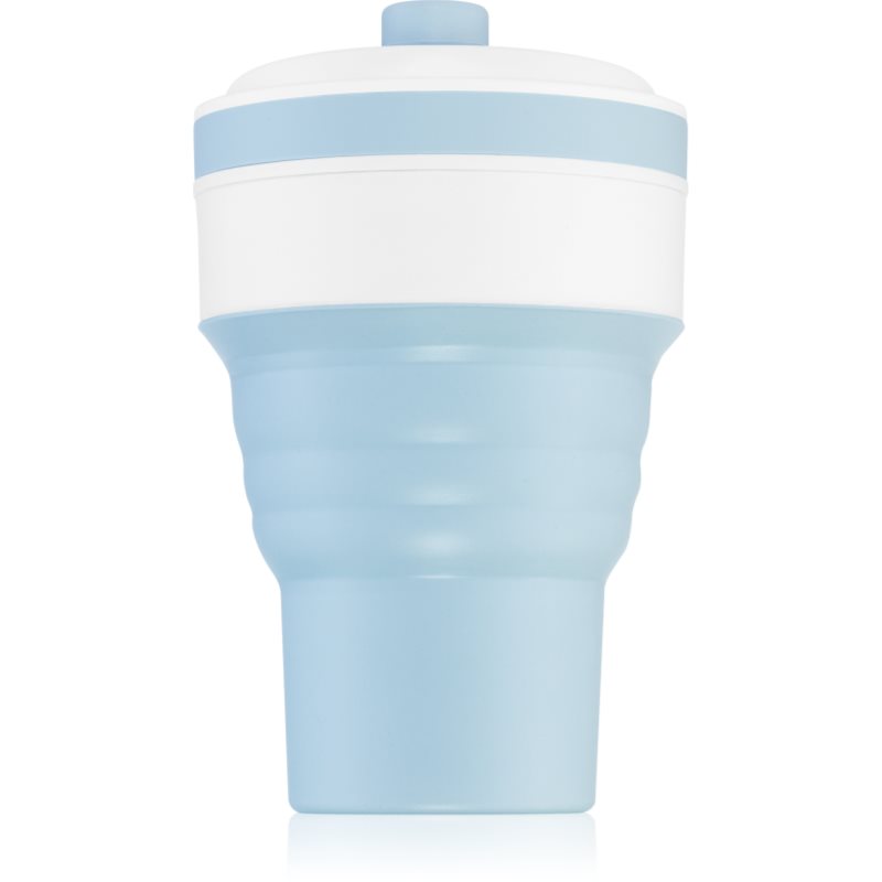KidPro Collapsible Mug κύπελλο με καλαμάκι Blue 350 ml