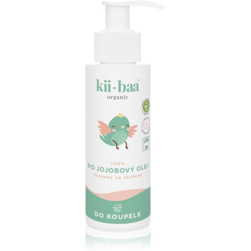 kii-baa® organic 100% Bio Oil Jojoba λάδι λουτρού για παιδιά από τη γέννηση 100 ml