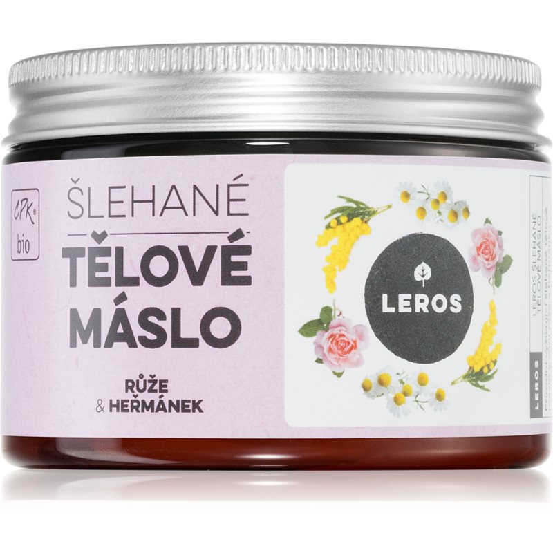 Leros Body butter rose > chamomile ενυδατική φροντίδα 150 ml