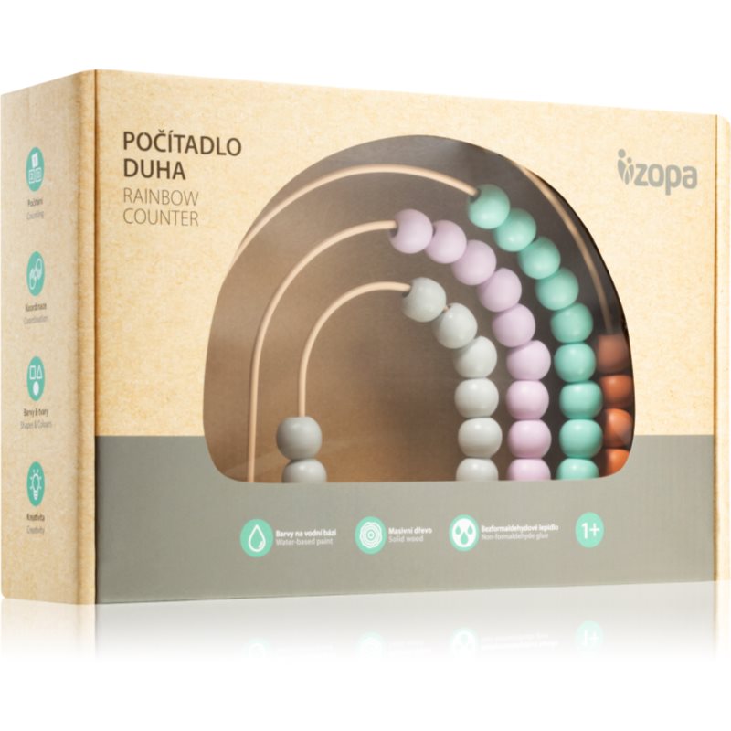 Zopa Counter άβακας από ξύλο Rainbow 1 τμχ