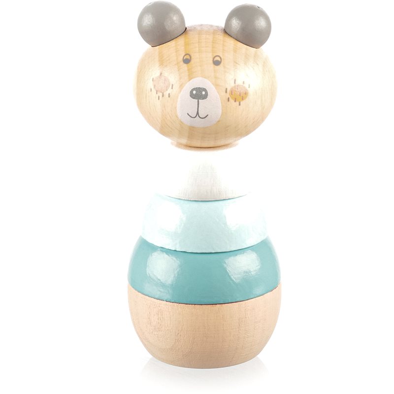Zopa Wooden Rings Toy animal παιχνίδι στοίβαξης με ζωάκια από ξύλο Bear 1 τμχ