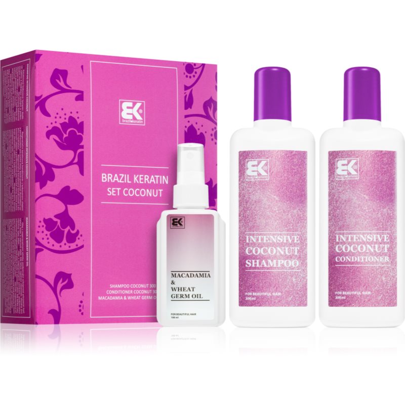Brazil Keratin Set Coconut σετ δώρου για κατεστραμμένα μαλλιά