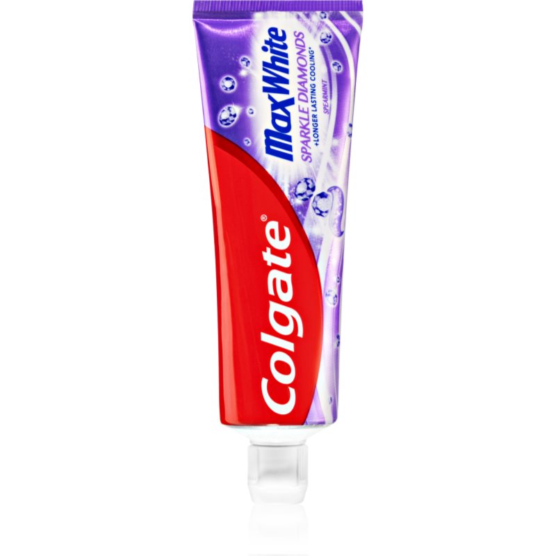 Colgate Max White Sparkle Diamonds λευκαντική οδοντόκρεμα με φθόριο Spearmint 75 ml