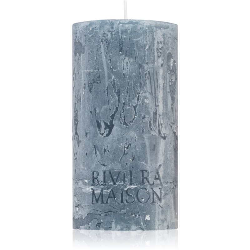 Rivièra Maison Pillar Candle Grey Blue διακοσμητικά κεριά 7x13 εκ