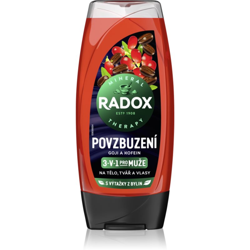 Radox Men Invigorating τζελ για ντους για άντρες 3 σε 1 225 ml
