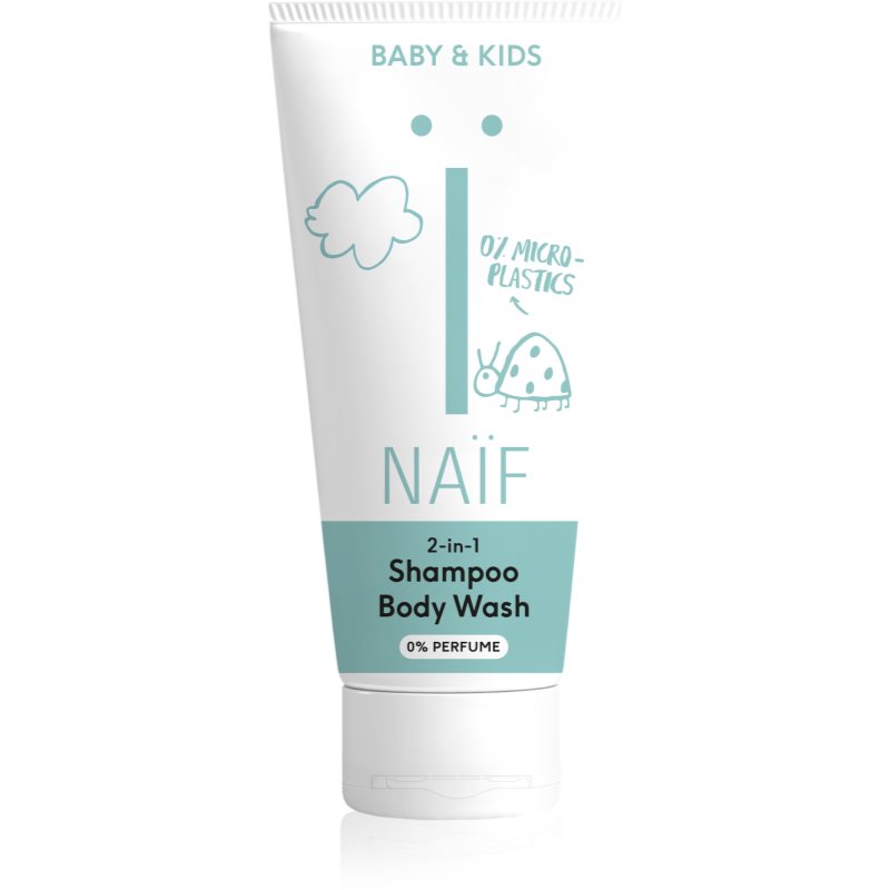 Naif Baby > Kids 2-in-1 παιδικό τζελ και σαμπουάν πλυσίματος χωρίς άρωμα 200 ml