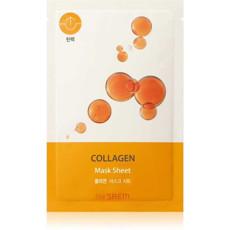 The Saem Bio Solution Collagen φύλλο μάσκας για εντατικό τέντωμα και φωτεινότητα 20 γρ
