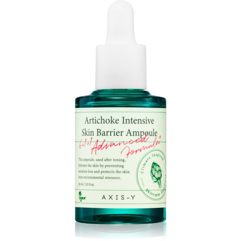 AXIS-Y 6+1+1 Advanced Formula Artichoke Intensive Skin Barrier Ampoule αναγεννητικός ορός για φωτεινότητα για να καταπραύνει και να ενισχύσει το ευαίσ