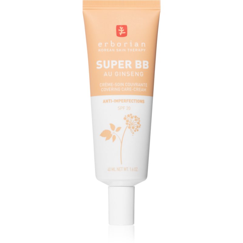Erborian Super BB ΒΒ κρέμα για άψογη και ενιαία εμφάνιση της επιδερμίδας SPF 20 απόχρωση Dore 40 ml