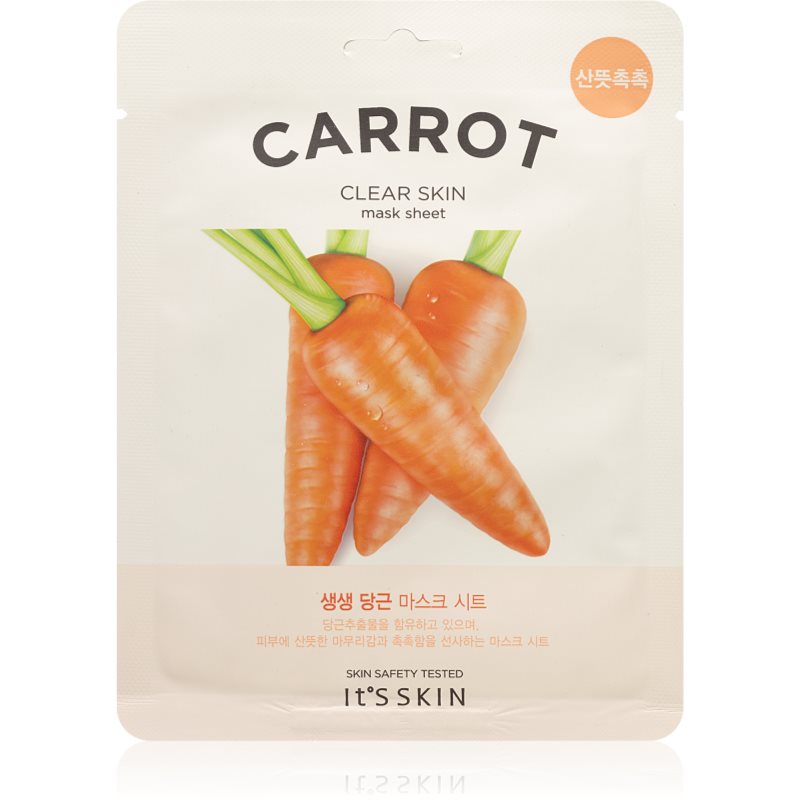 It´s Skin The Fresh Mask Carrot φύλλο μάσκας με καθαριστικό αποτέλεσμα 19 γρ