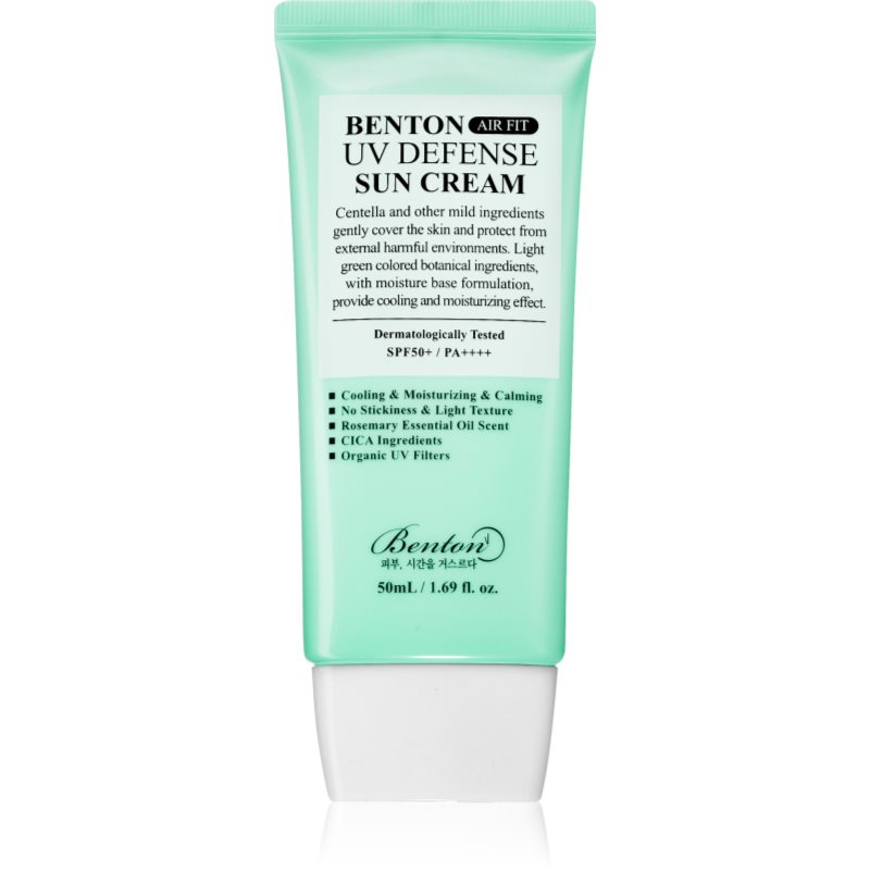 Benton Air Fit UV Defense καταπραϋντικό προστατευτικό γαλάκτωμα SPF 50+ 50 ml